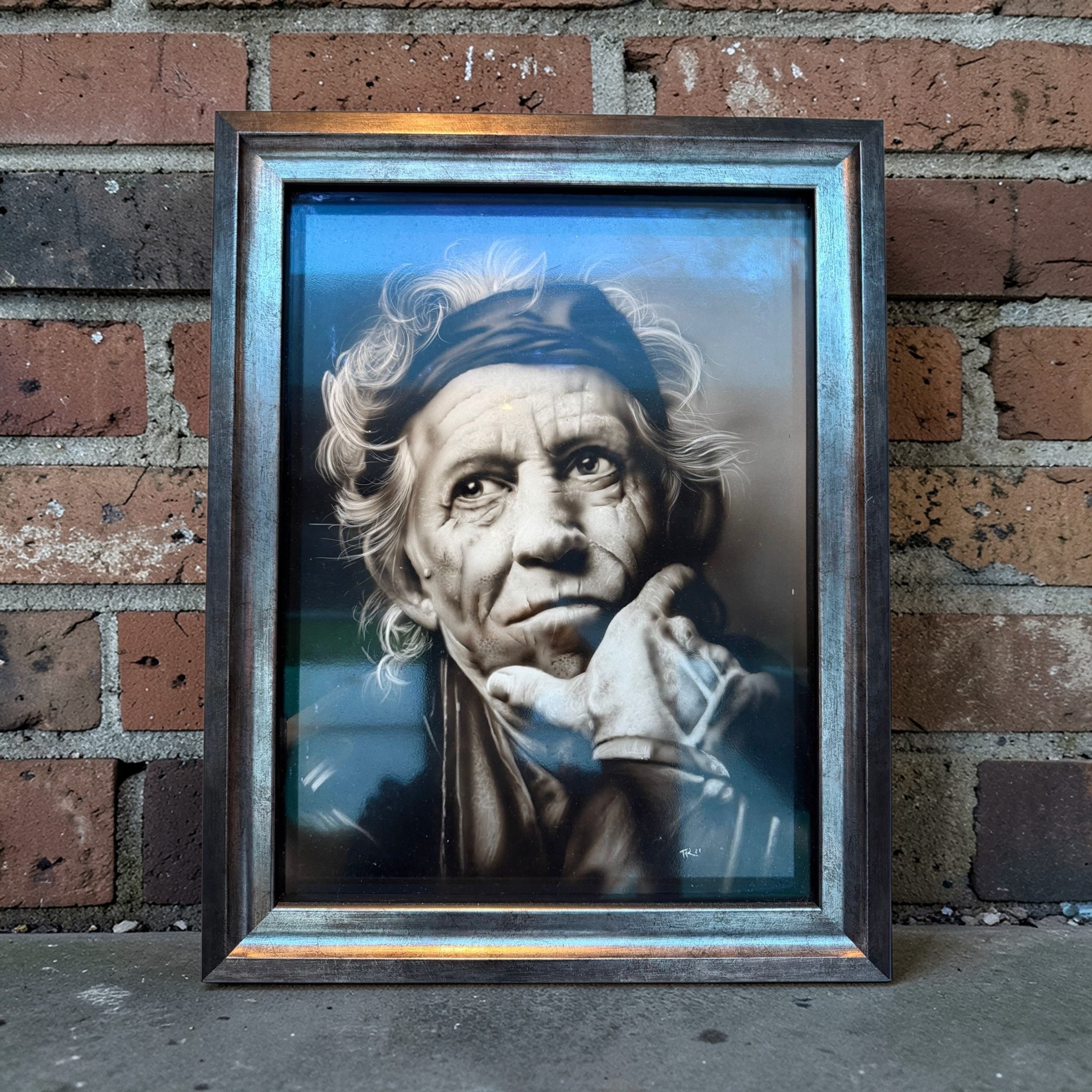 Keith Richard’s Air Brush Portrait